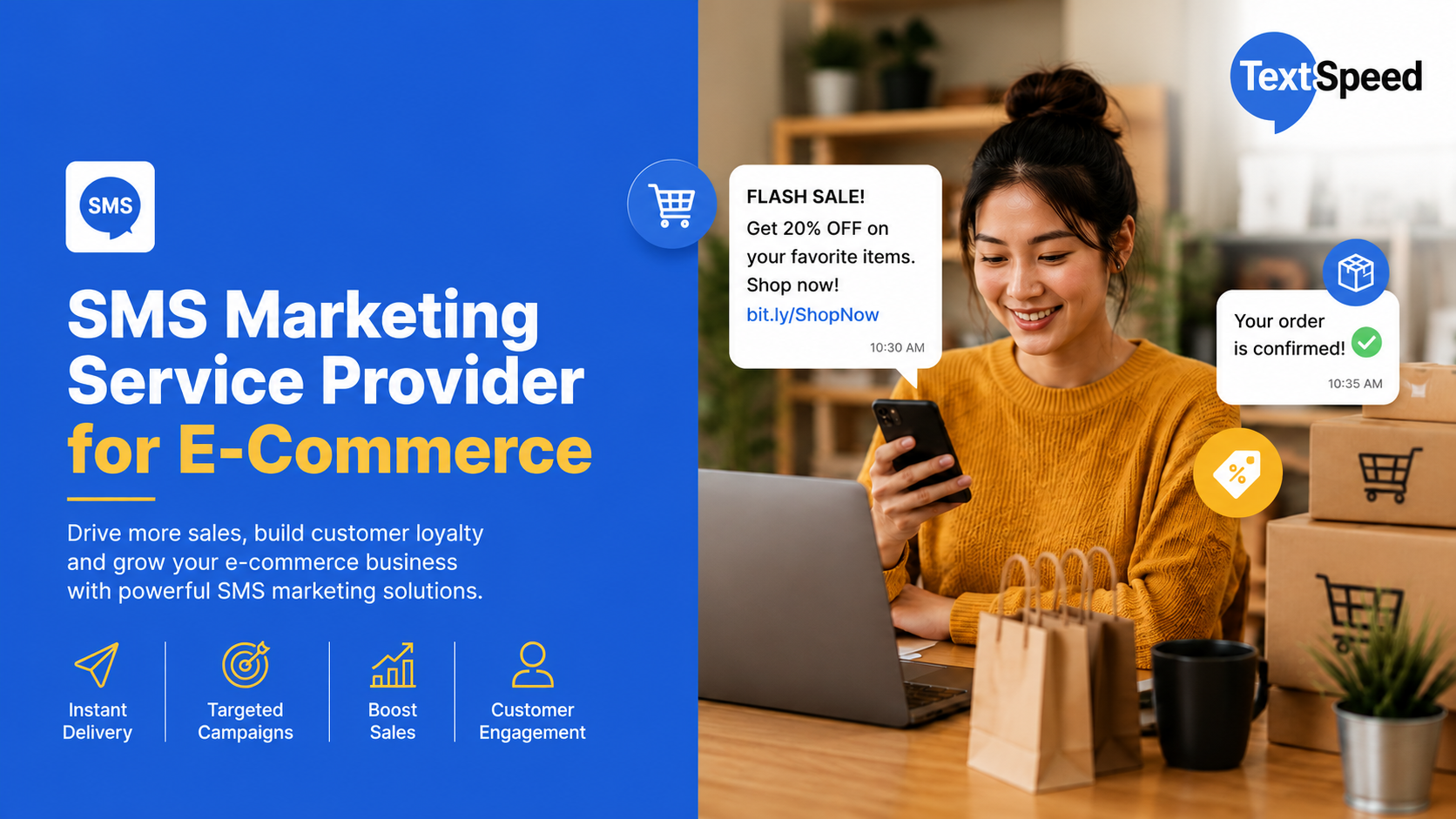 SMS Marketing Service Provider for E-Commerce
