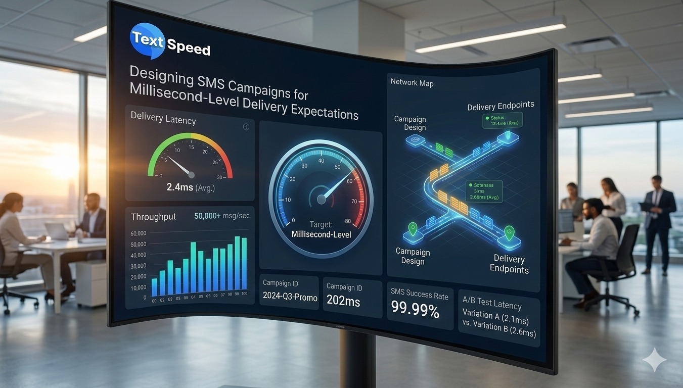 Designing SMS Messages Campaigns for Millisecond-Level Delivery Expectations
