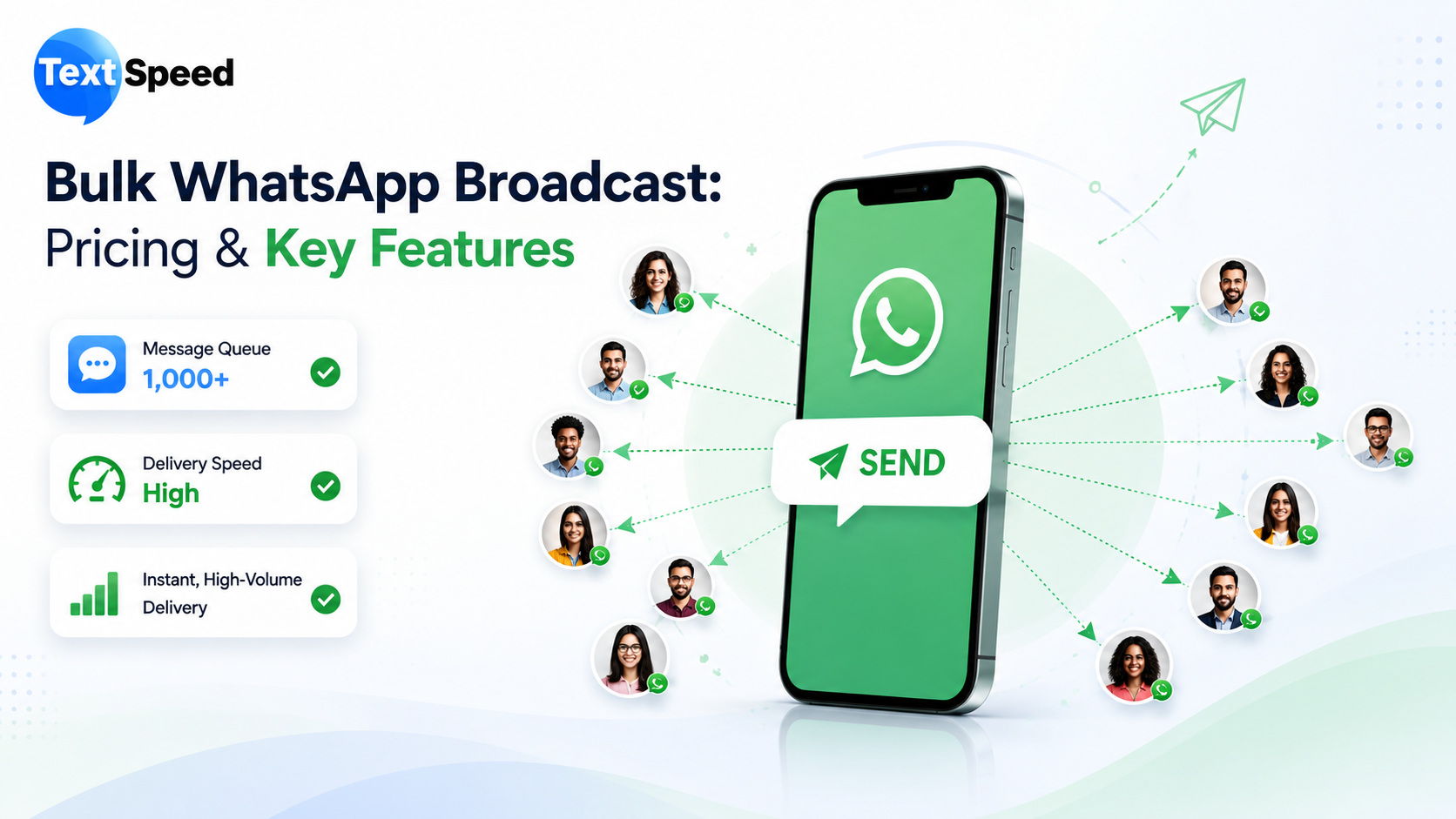 Bulk WhatsApp Broadcast: Pricing & Key Features | Textspeed