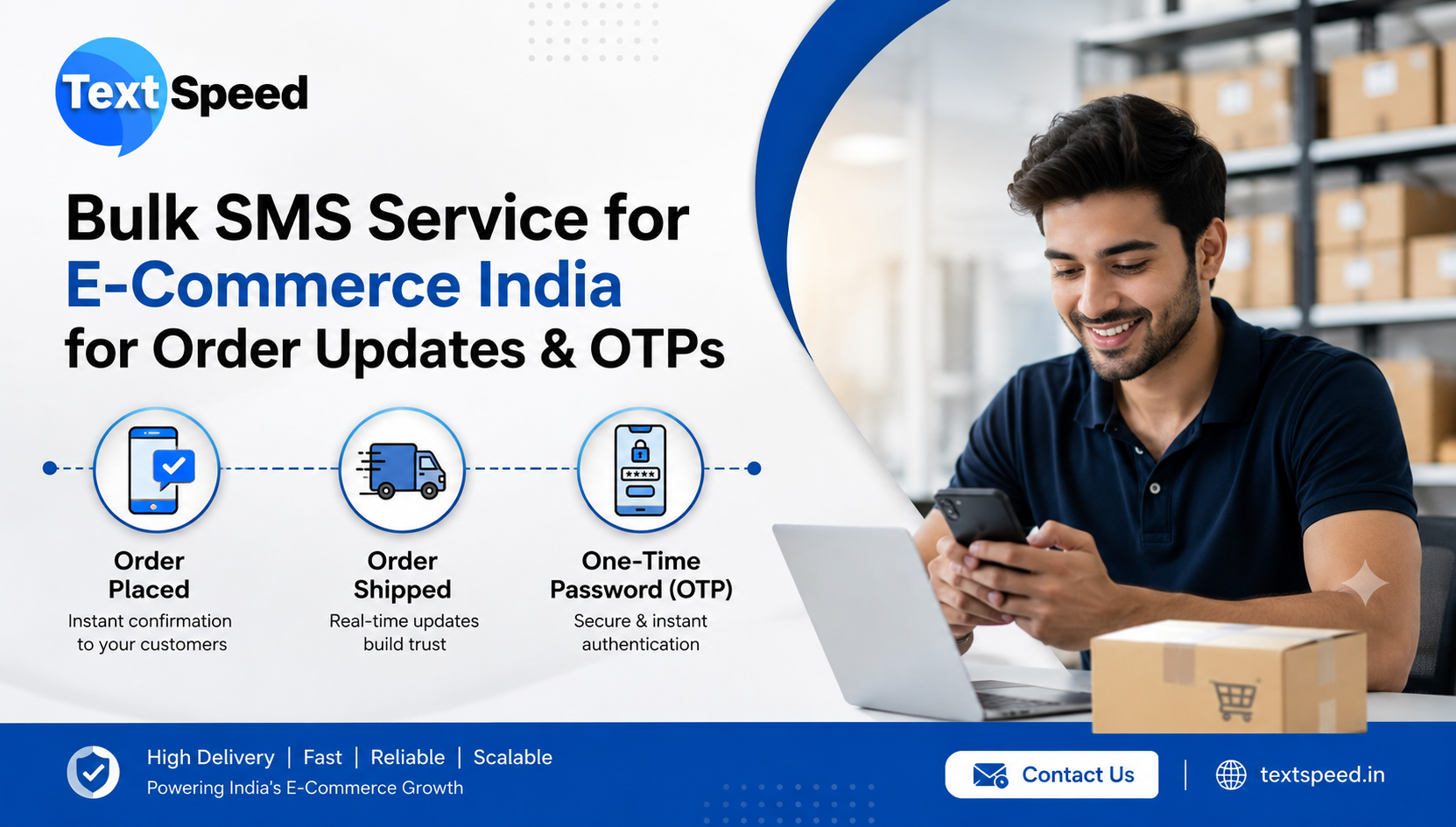 Bulk SMS Service for E-Commerce India for Order Updates & OTPs